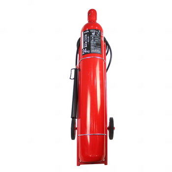 Trolley type carbon dioxide fire extinguisher dry ice kgco2 warehouse mtbe30 factory new national standard 2025 24kg medium nameplate (202412 date) carbon steel mtt24 regular