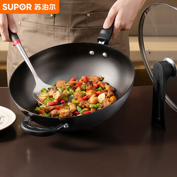 Supor cast iron non-rusting healthy uncoated iron pot 32cm cooking pot ec32lf01