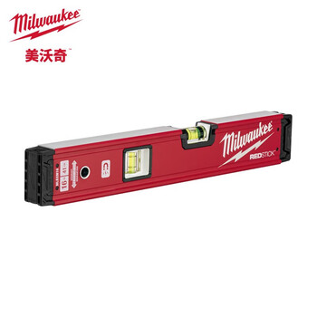 Meiwaqi redstick advanced bone-shaped reinforced anti-fall spirit level (magnetic suction) high-precision leveling instrument tool 40cm (magnetic suction)