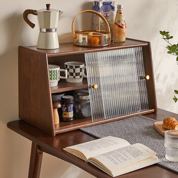 Jiayi solid wood desktop sideboard dining table countertop storage cabinet desktop storage cabinet kitchen stove cabinet storage cabinet