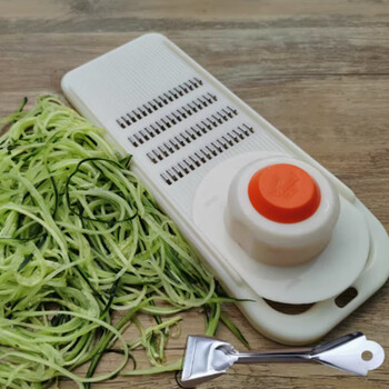 Fanji vegetable cutter, household fengchi shredder, kitchen wiper, fengchi grater, 1.9mm fine white + hand guard