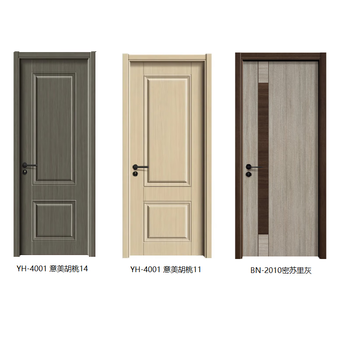 Reinforced door, ecological door, paint-free door, partition door, hotel rental office, ready-made solid wood door, can be customized at the factory. reinforced door (with plywood line)