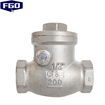 Fgo 304 stainless steel horizontal check valve medium size h14w-16p dn15 4 minutes 1/2