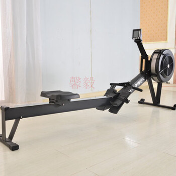 C2 wind resistance rowing machine folding fitness home commercial fitness equipment intelligent resistance adjustment silent fitness equipment (black) commercial wind resistance rowing machine