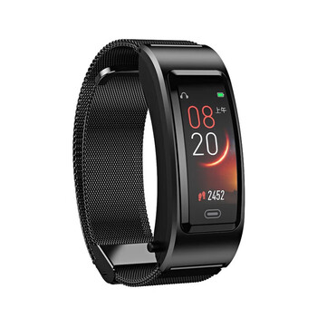 Xiaomi yihuaqiang beiting equipped with smart bracelet b7 bluetooth headset can make calls and listen to music, multi-functional blood oxygen heart rate, exercise pedometer, phone bracelet, watch, men's valentine's day gift for boyfriend, black steel belt, bluetooth + sports + health monitoring