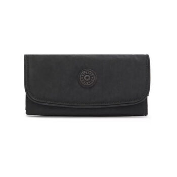 Kipling wallet women's clutch card bag id bag cloth bag coin purse luxury money bag travel bag driver's license black off-road journey 2025 new one size/18.5cm