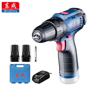 Dongcheng 12v brushless lithium electric drill rechargeable hand drill household electric screwdriver tool set dcjz23-10e