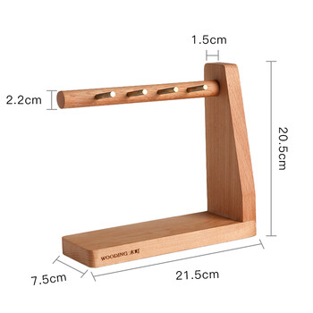 Nordic entrance hall solid wood key storage box living room desktop shelf jewelry hook creative ornaments beech wood model right