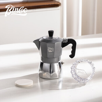 Bincoo double-valve moka pot household espresso small espresso machine hand-brewed coffee pot set coffee utensils