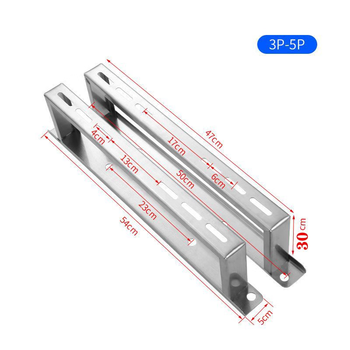 Jingang customized 304 stainless steel air conditioner bracket thickened outdoor unit floor stand raised base 1-5p air conditioner cushioning bracket 3-5 hp - with screws, heightened 30cm (304)