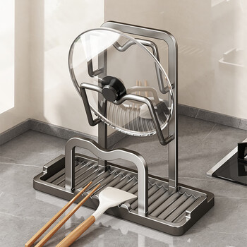 Muya kitchen countertop pot lid rack artifact multi-functional storage rack for cooking spoons and spatulas