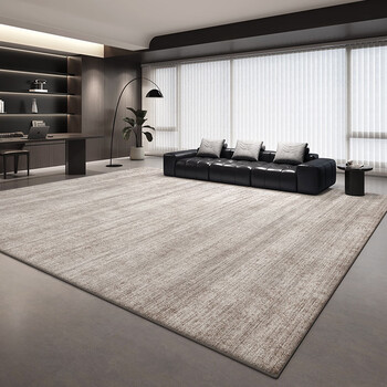 Budisi autumn and winter plush carpet living room light luxury bedroom large area thickened sofa high-end no-wash wipeable gray waterproof flow shadow anti-stain imitation cashmere 200*300cm versatile recommended size