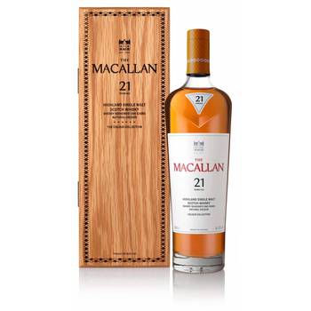 Macallan (macallan) bottle-to-bottle fidelity imported foreign wine single malt whiskey from speyside, scotland macallan 21-year-old zhencai series 700ml1 bottle