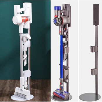 Universal vacuum cleaner storage shelf bracket, punch-free fixed rack, steam mop storage rack, hanging rack, storage rack, chasing ordinary customized black