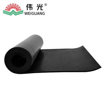 Rubber pad high-voltage insulated power distribution room anti-shock and wear-resistant 5/10mm cooked rubber industrial anti-static anti-skid plate sample (a small piece with no fixed size) black flat surface