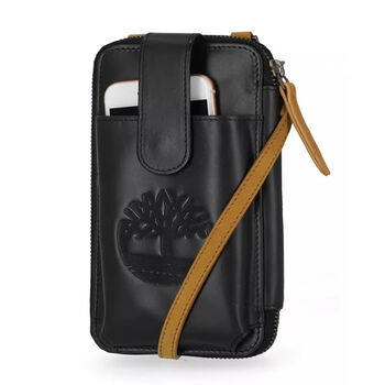 Timberland women's wallet portable crossbody bag mobile phone bag anti-rfid technology 12 card slots valentine's day shopping black