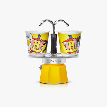 Bilotti new product launch papilotti moka pot art double coffee pot wedding and birthday gift italian hand brew art yellow - 80ml
