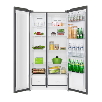 Tcl refrigerator r520v1-s large capacity ultra-thin refrigerator air-cooled frost-free fine split integrated dual frequency conversion dual cycle side-by-side refrigerator