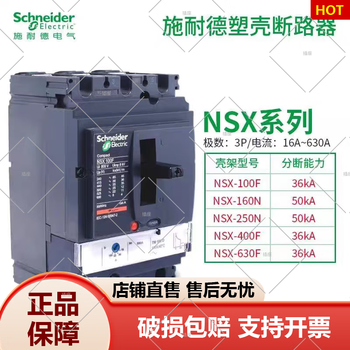 Delixi electric schneider molded case circuit breaker 100f250f200n250h400n630h air nsx 160a3p