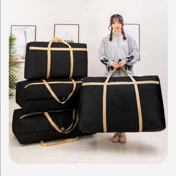 Housekeeper moving bag, packing bag, quilt storage bag, large capacity luggage bag, clothes waterproof quilt bag, organizing, moving and packing, reinforced and thickened 105l, load-bearing upgrade