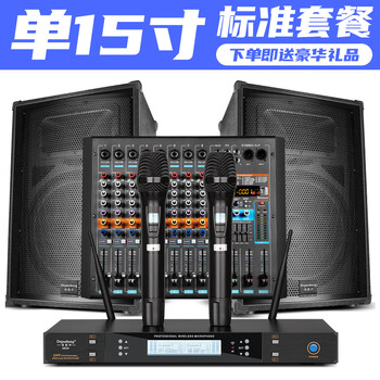 Depusheng professional stage high-power speaker l125 dual 15-inch wedding performance conference campus broadcast audio outdoor hifi set high-power speaker double bass 15-inch standard performance set