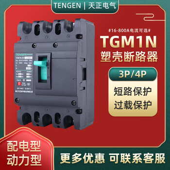 Tengen tianzheng electric tgm1n plastic case circuit breaker main switch 100a125a250a400a630a tgm1n-1250l/33001000a