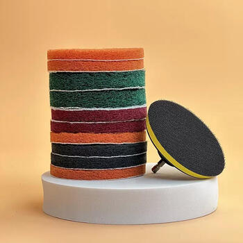 Electric drill cleaning brush head set, electric scouring pad, industrial cleaning cloth, magic floor tile polishing cloth, bathroom car waxing artifact, polishing and polishing assistant, 10 scouring pads + suction cups