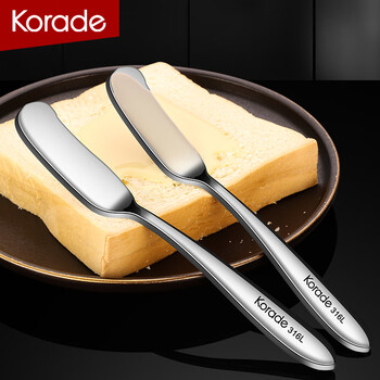 Korade316 stainless steel butter knife bread jam butter spreader cheese dicing knife butter touch peanut butter spatula 316 butter knife 1 pack bladeless