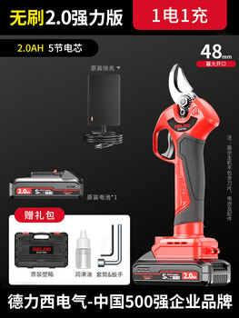 Delixi electric scissors fruit tree high-altitude pruning shears rechargeable telescopic pole pruning shears tree scissors gardening shears 2.0ah brushless powerful version 1 electric