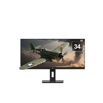 90% new aocaoc monitor 34-inch 4k ultra-clear hairtail screen 120hz low blue light design editing entertainment video game office computer display u34e2m