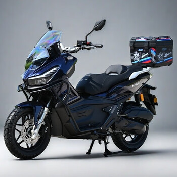 Jilang's new adv motorcycle 150 can be registered as a fuel scooter, national iv efi air-cooled water-cooled motorcycle, off-road long-distance chameleon air-cooled guardrail + tail box