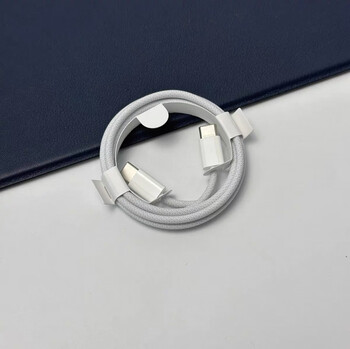 Original apple mobile phone original authentic 20w charger cable iphone17/16/15/14pro/12/13/8/x/11max fast charging head ipad tablet pd flash charging head apple 15 series double c braided cable white