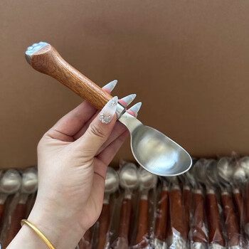 Three more than nine such as high-looking stainless steel watermelon scoop ice cream scoop ice cream scoop household special scoop for scooping fruit and balls cat claw ice cream scoop