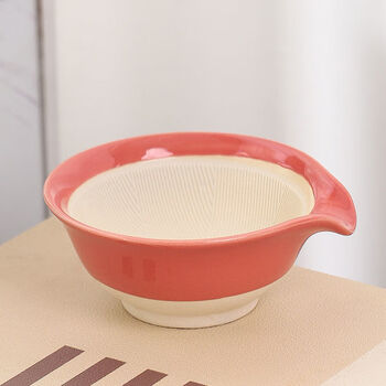 Meikejie ceramic grinding bowl baby grinding bowl chinese medicine grinding bowl baby fruit and vegetable rice paste meat paste grinding food supplement p pink grinding bowl single bowl