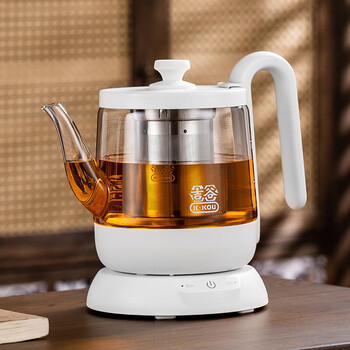 Sjbob japan imported health pot teapot flower teapot glass jigu teapot 2025 new fully automatic teapot ta012a white boiled teapot 1.0 121.0l