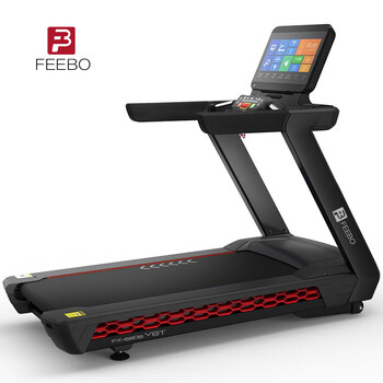 Feebo treadmill commercial smart silent ultra-wide high-end electric gym professional treadmill commercial luxury treadmill fx-5808t touch screen model