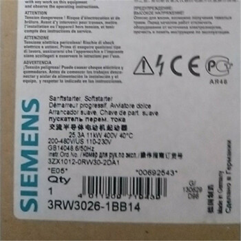Yue changsheng soft starter 3rw40/3016/17/26/27/28/36/37/38/46/47-1bb1 3rw5056-6ab14 voltage 400v90kw