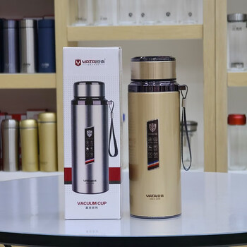 Yatai stainless steel tea cup stainless steel cup 304 steel outdoor vacuum insulated cup solid color chinese style universal large l 1ml gold yt7-131600ml
