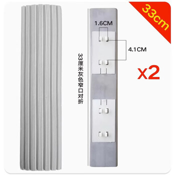 Sponge mop head miaojie aige universal folding absorbent collodion replaceable head large wide mouth household accessories 33/34 cm gray 4.1 narrow mouth folding 2 pack