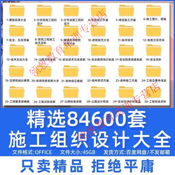 Construction organization design plan complete technical tender template disclosure tender preparation software engineering construction team preparation customized u disk/hard disk