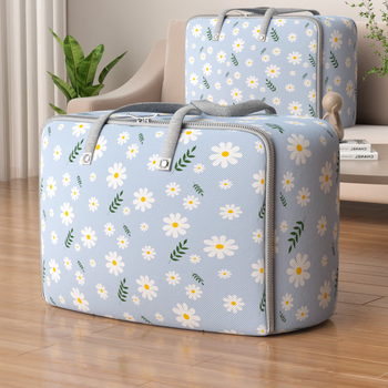 Jia helper quilt storage bag moving packing bag large luggage clothing storage bag oxford student dust and moisture isolation 85l double warp and double weft 60*50*28cm