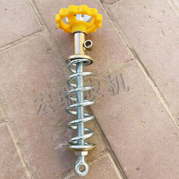 Wen yijia corn seeder ground wheel depth limit shock-absorbing spring ground wheel hand-adjustable depth limit spring assembly hand-adjustable shock-absorbing depth limit total length 320