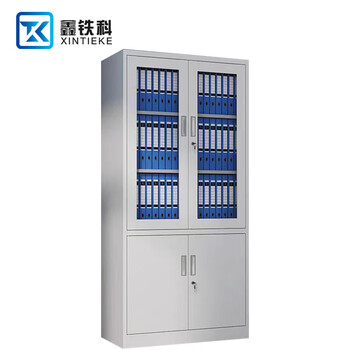 Xintieke four-door double-section iron filing cabinet large equipment filing cabinet 1800*850*390mm
