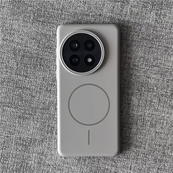 Shichuang ultimate gray aesthetics titanium gray soft fine circle magnetic suction suitable for oneplus ace5 mobile phone case hard 1+13 thin ace5pro new opporeno13findx8 male x200pro fine circle magnetic suction titanium gray soft and soft pc oneplus ace5