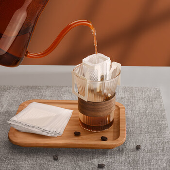 Circle joy hanging ear coffee filter paper portable drip type hand brewing filter cup filter paper bag filter coffee powder filter bag 25 pieces