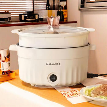 Aoyanlai yuanyang hot pot special pot large capacity 8-10 people family version german fully automatic electric hot pot household yuanyang pot extra thick 2.5 liter double layer intelligent dual control + 0cm