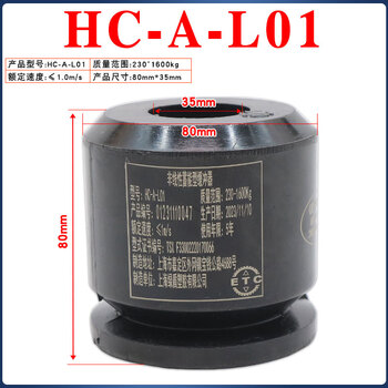 Yue changsheng green shield elevator buffer polyurethane universal ld-hc-l12/l7/l17/l3/l4 pit pad with certificate black hc-a-l01 80x80 without base with test