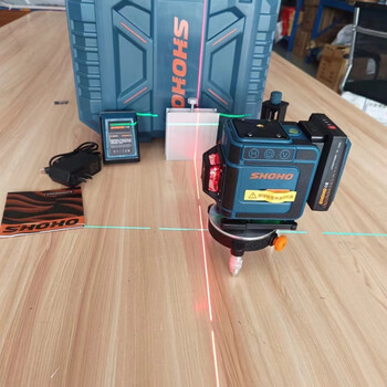 Rsrddy xiaohu's new 1216 line level green light outdoor strong light red light laser high precision fully automatic 12 line rainbow level