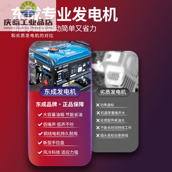 Dongcheng silent portable gasoline generator for home and commercial use 220v400v dongcheng