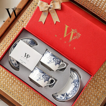 Wooch coffee cup newlywed wedding gift light luxury high-end pairing cup housewarming souvenir gift for newlyweds cup gift box